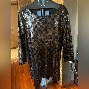 sparkly dress / black & silver